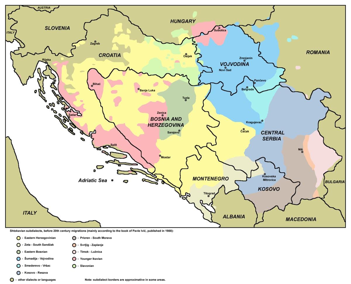 Bản đồ của hạc Bosnia 