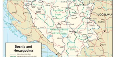 Bosnia bản đồ
