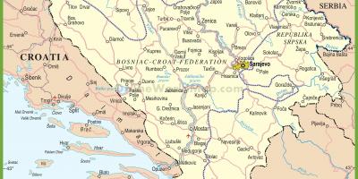 Bản đồ của đường Bosnia
