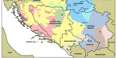 Bản đồ của hạc Bosnia 